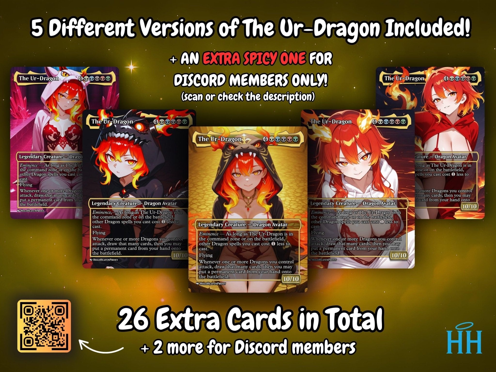 The Ur Dragon Tribal MTG Proxy Commander Deck - HoloHeavenProxy